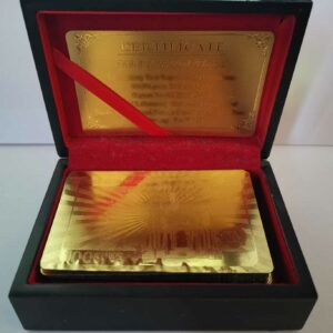 999,9 Gold Playing Card`s