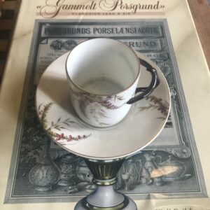 Mokkakopp i porsgrund porselen ifra 1910