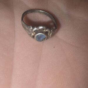 Gammel barnering i 830S sølv – funnet med metalldetektor (1940–60)