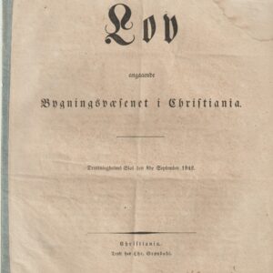 Gammel lov fra Kong Carl Johan 1842.