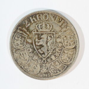 Haakon VII 2-kroner 1913 Alt for Norge Est KV. 1- Lotnr. 6