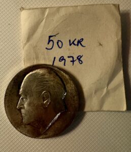 50 kroner i sølv