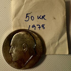 50 kroner i sølv