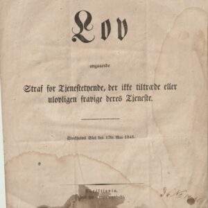 2 stk Lover fra Kong OSCAR 1848. + porto