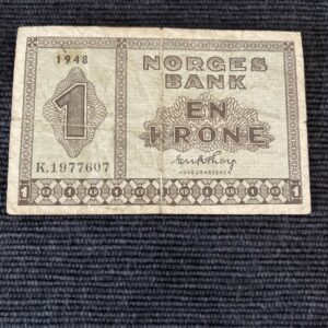 1 kr seddel fra 1948 K