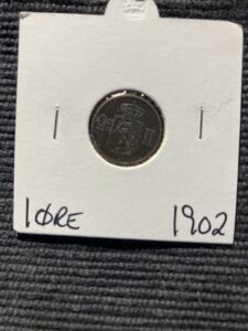 1 øre fra Oscar II 1902
