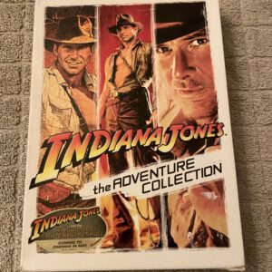 Indiana jones box set med slimcover OBS en del slitasje derfor lav pris