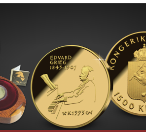 Edvard Grieg minnemynt i gull