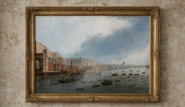 Et sjeldent øyenvitnemaleri av Lord Nelsons gravferdsprosesjon skapte stor interesse på auksjon i London. Verket, malt kort tid etter hendelsen, ble solgt for over 200 000 kroner og bekrefter Nelsons varige ikonstatus.