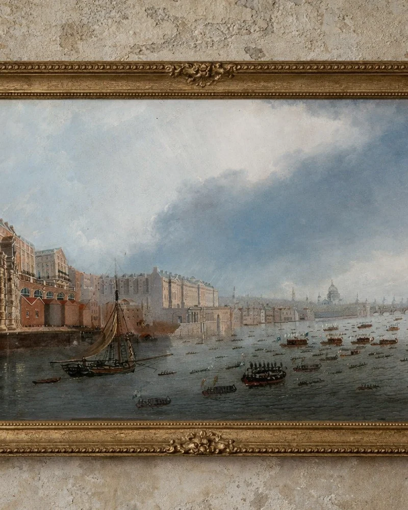 Et sjeldent øyenvitnemaleri av Lord Nelsons gravferdsprosesjon skapte stor interesse på auksjon i London. Verket, malt kort tid etter hendelsen, ble solgt for over 200 000 kroner og bekrefter Nelsons varige ikonstatus.