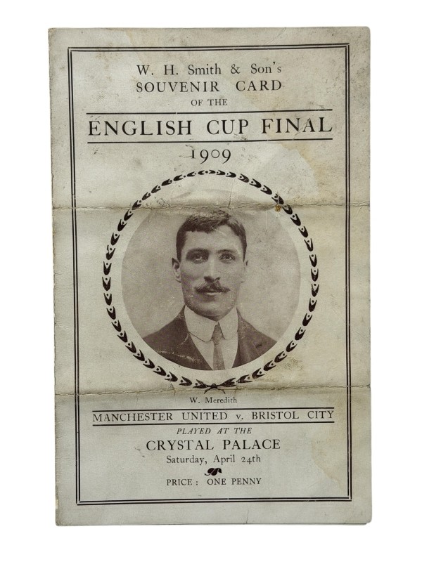 Sjeldent program fra FA-cupfinalen i 1909 auksjoneres ut