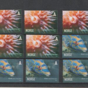 9 stk. A frimerker uten lim .