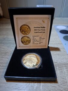 2023 1oz Buffalo gullmynt 999/24K