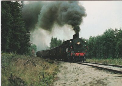 JK7 Damplokomotiv type 24b 236 med veterantog mellom Sysle og Snarum Stasjoner