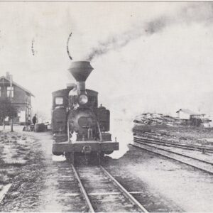 Urskog Hølandsbanen lok 3 Høland på Skullerud stasjon 1907. Meget pent