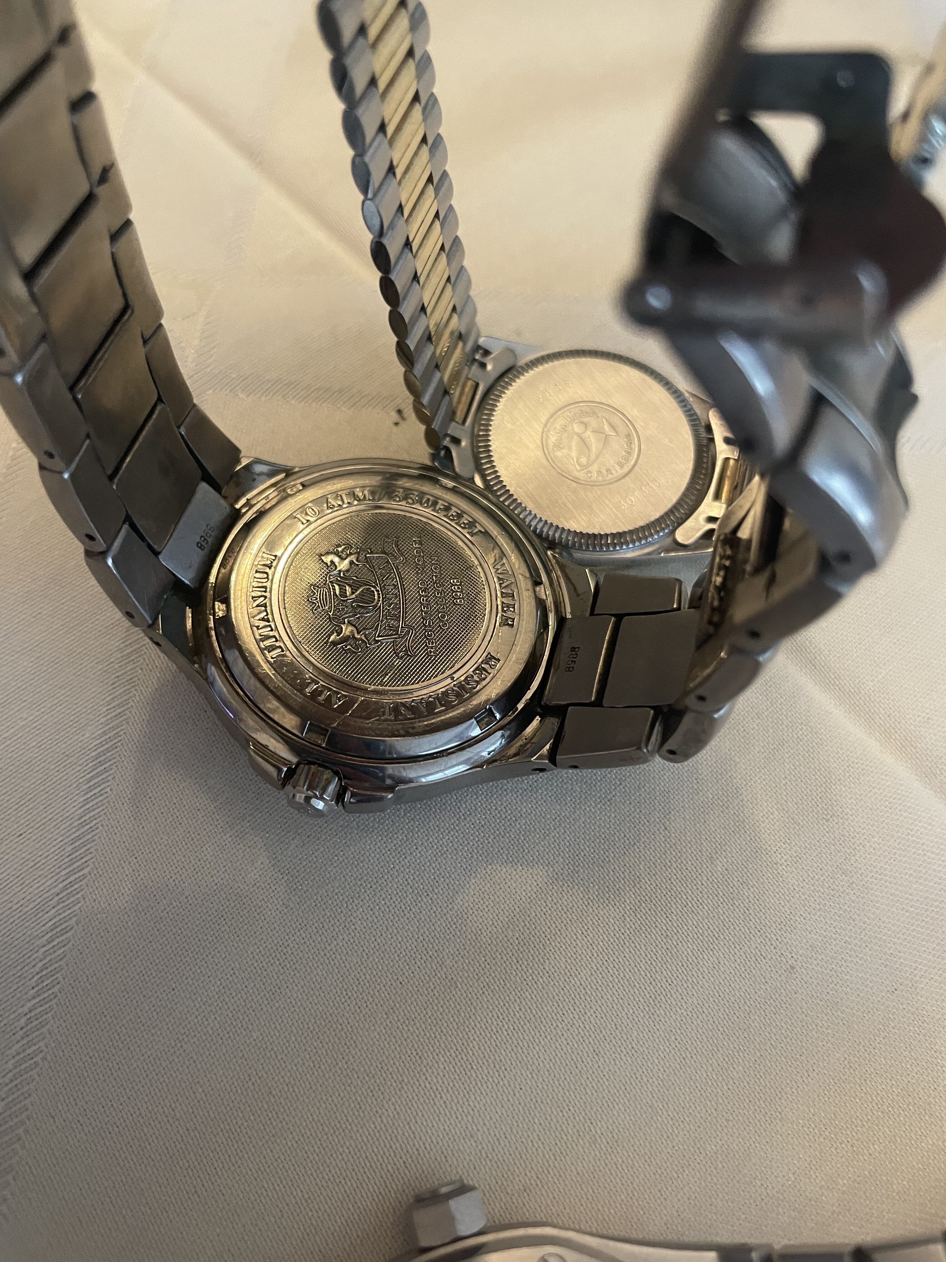klokker selges samlet – Seiko Mod, Festina & Philip Watch – reparasjon/nytt batteri