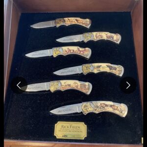 Rick Fields Signature Edition Folde Knivsett med 6 kniver år 1990