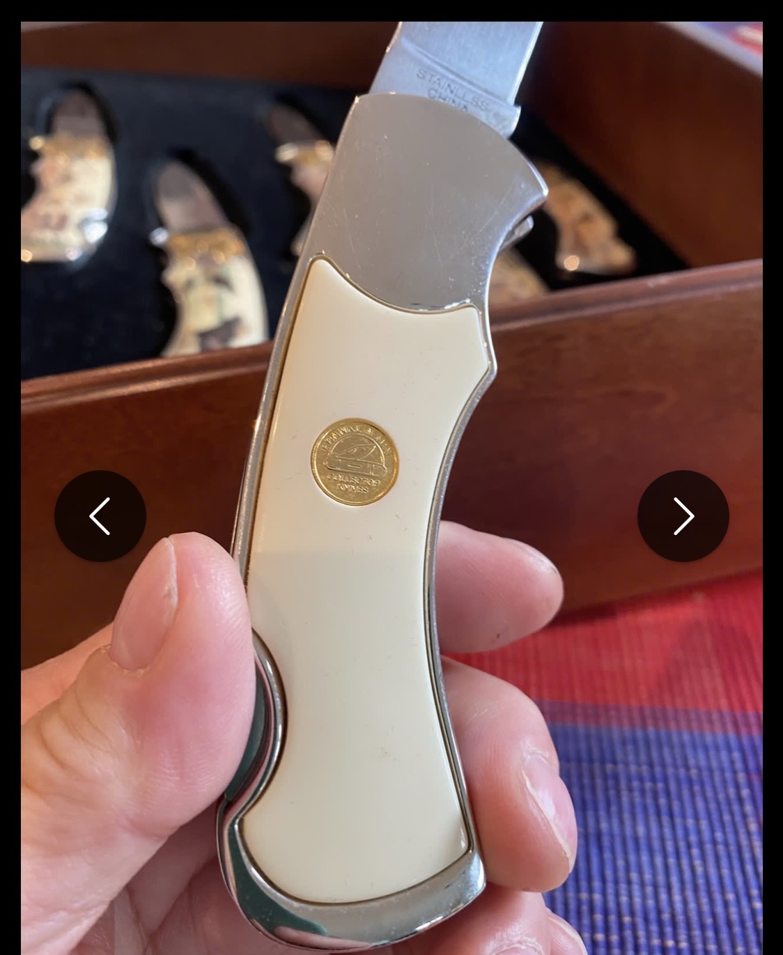 Rick Fields Signature Edition Folde Knivsett med 6 kniver år 1990