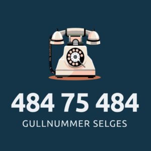 Gullnummer selges: 484 75 484