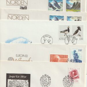 17 stk. 1983. flere like mangler olav 5 kr. for komplett.