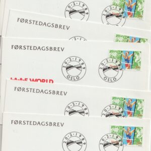 19 stk. fdc 1989.