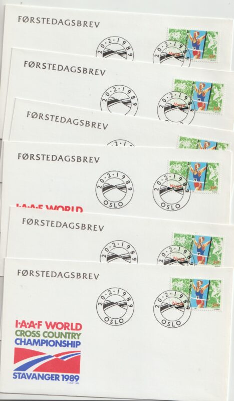 19 stk. fdc 1989.