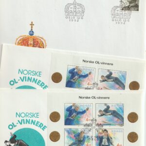 9 stk. Fdc fra 1992.