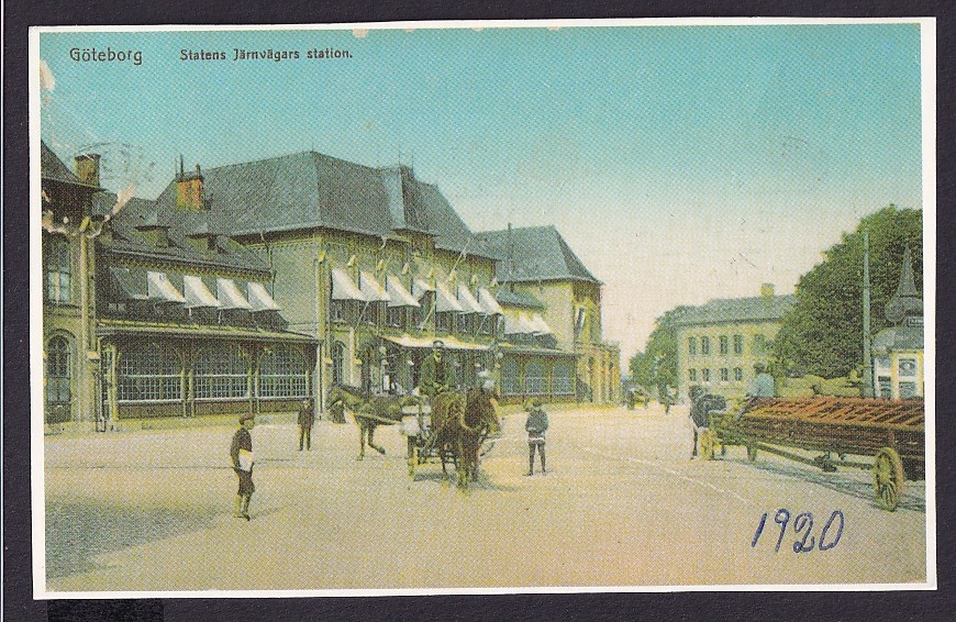 Göteborg. StatensJärnvägars station – datert 1920 – ipg.