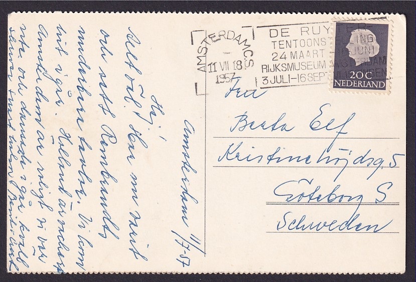 Amsterdam – Het Lido op de Leidsche Kade – Postgått 1957