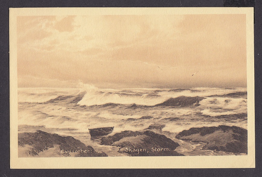 Carl Locher: Skagen, storm (22198) – Ubrukt