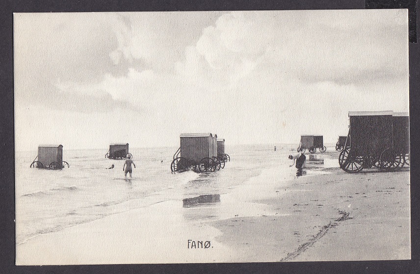 Fanø – badehytter (C. J. C. 4923) – Ubrukt