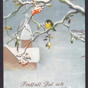 Fridfull Jul och Gott Nytt År - Postgått Finland 1955