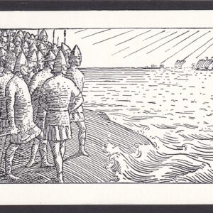 H. Egedius: Høvdingene ser fra holmen... (Nr. 62/307) - Ubrukt