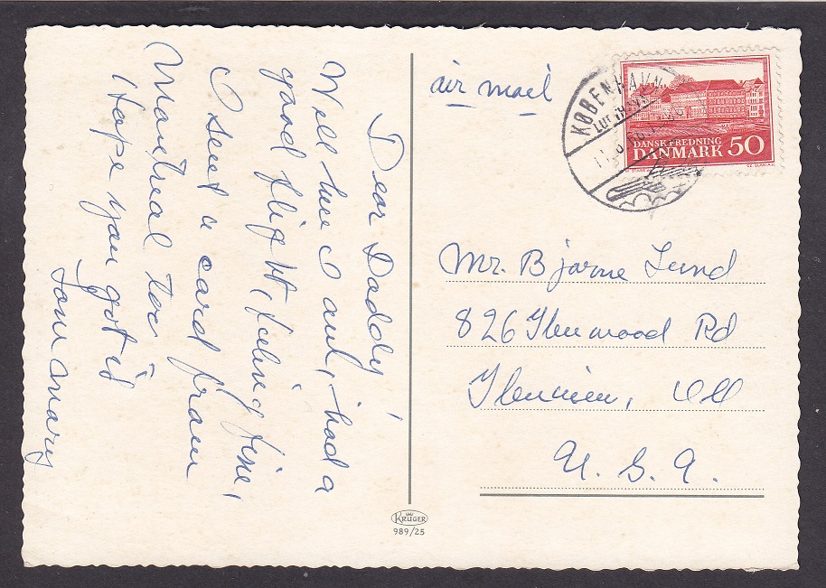 Hilsen fra København (Krüger 989/25) – St. KØBENHAVN 1966
