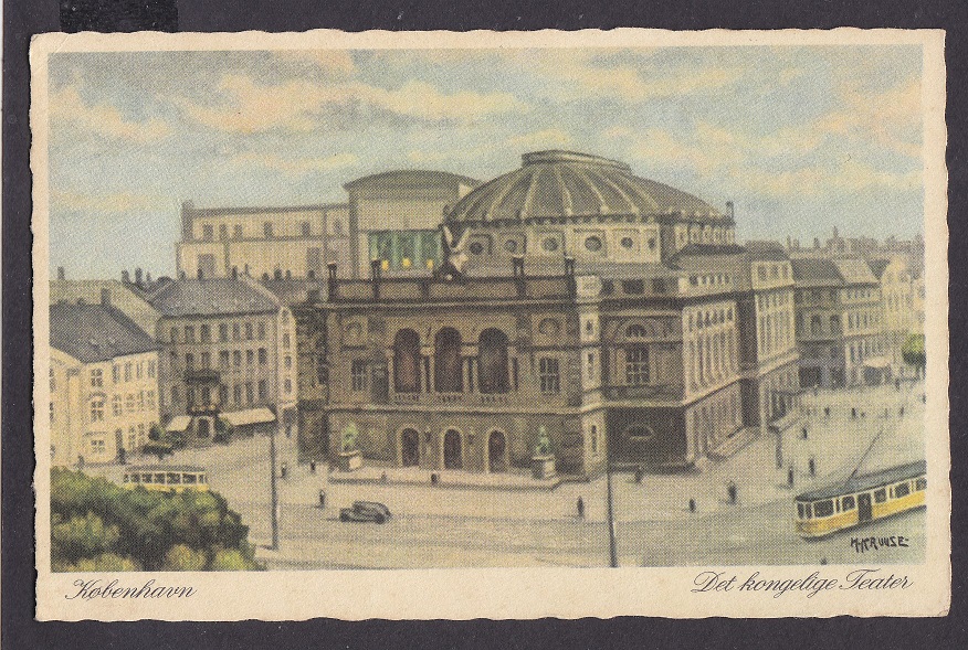 København. Det kongelige Teater (M. Kruuse) – Ubrukt
