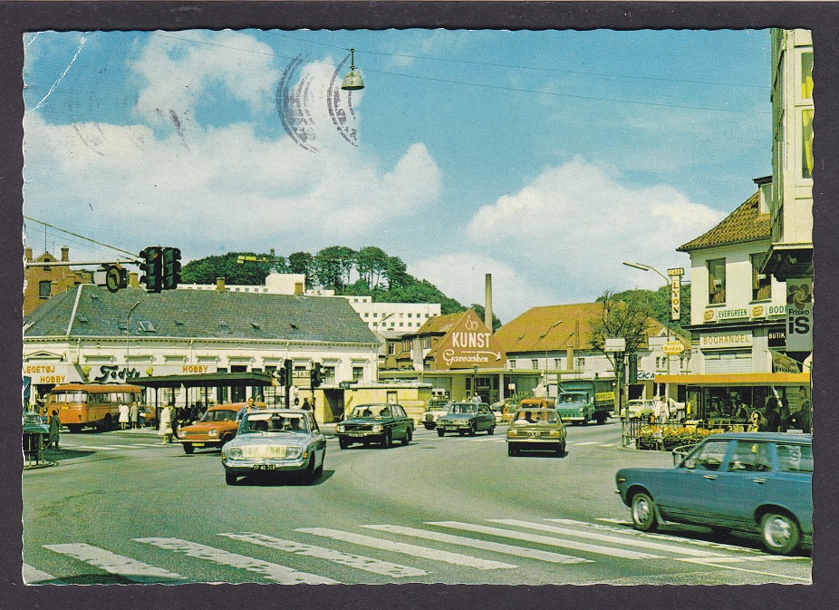 Vejle. Nørretorv (Stenders Nr. 149 717 046) – St. VEJLE 17 NOV 1975