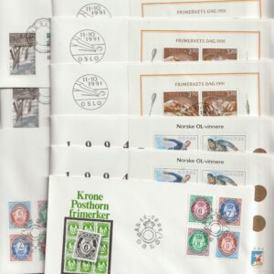 23 stk FDC 1991 ikke komplett flere samme.