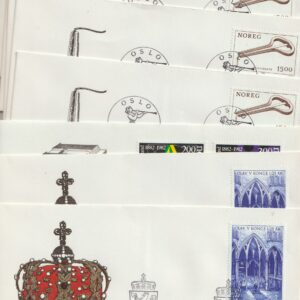 17 stk. FDC noen like. 1982.