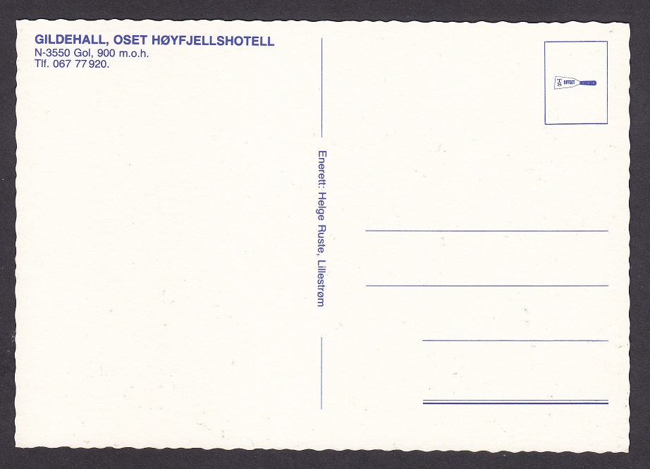 Gildehall. Oset Høyfjellshotell (Helge Ruste) – Ubrukt