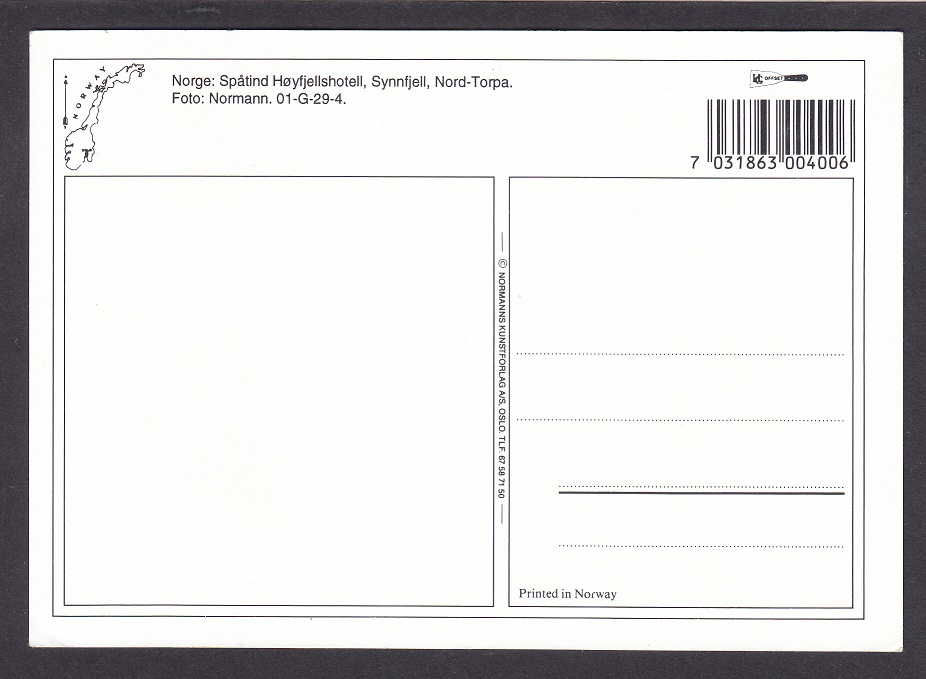 Spåtind Høyfjellshotell, Synnfjell, Nord-Torpa (Normann 01-G-29-4) – Ubrukt