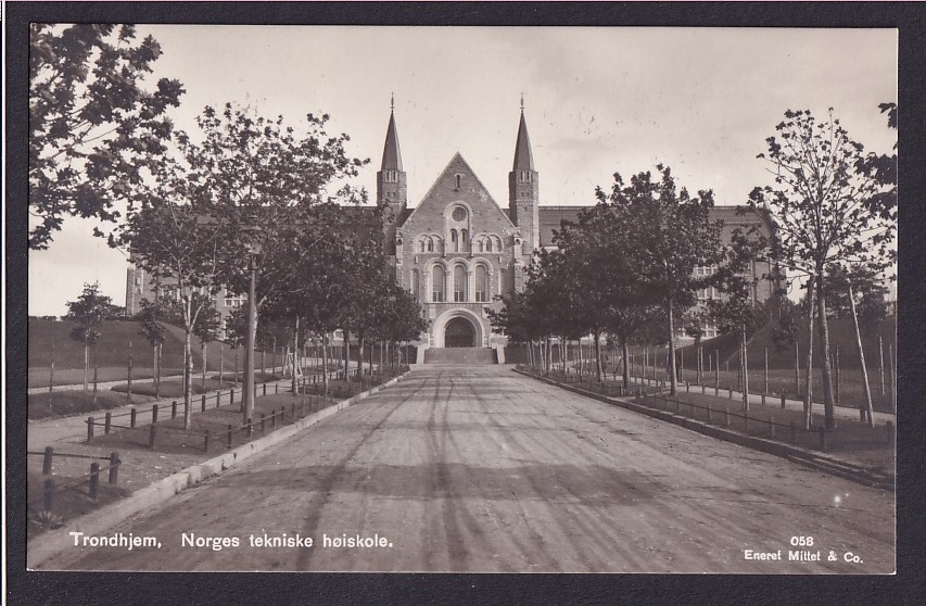 Trondhjem. Norges tekniske høiskole (Mittet & Co. 058) – St. TRONDHEIM 22.3.34