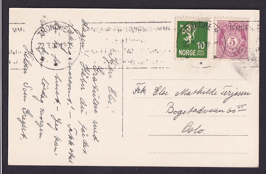 Trondhjem. Norges tekniske høiskole (Mittet & Co. 058) – St. TRONDHEIM 22.3.34