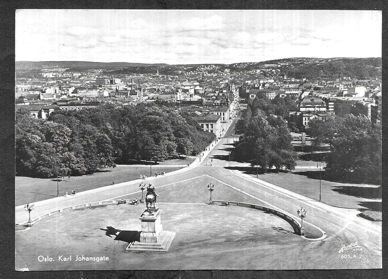 Oslo. Karl Johansgate. – K. Harstad Kunstforlag 605, A 2 – [70}