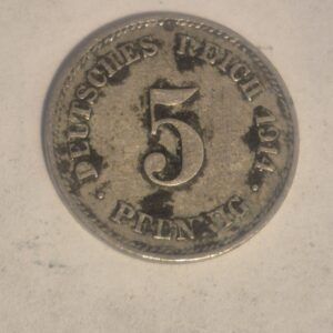 Tysk 5 Pfennig 1914