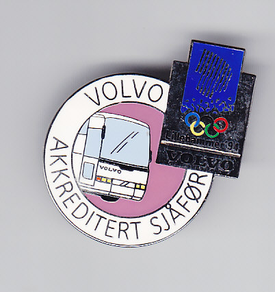 LILLEHAMMER 1994. STOR VOLVO. MED NÅLEFESTE.