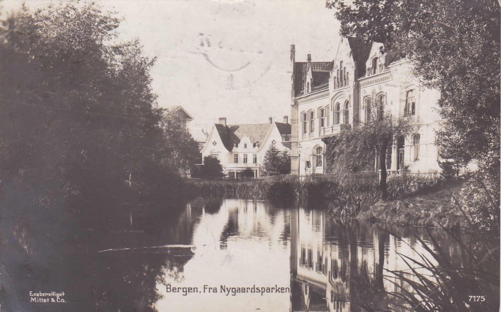 Bergen. Fra Nygaardsparken ( Eneb Mittet & Co 7175)